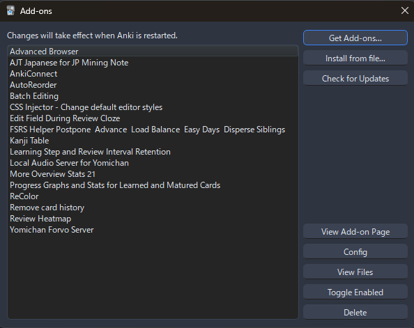 Anki Add-Ons